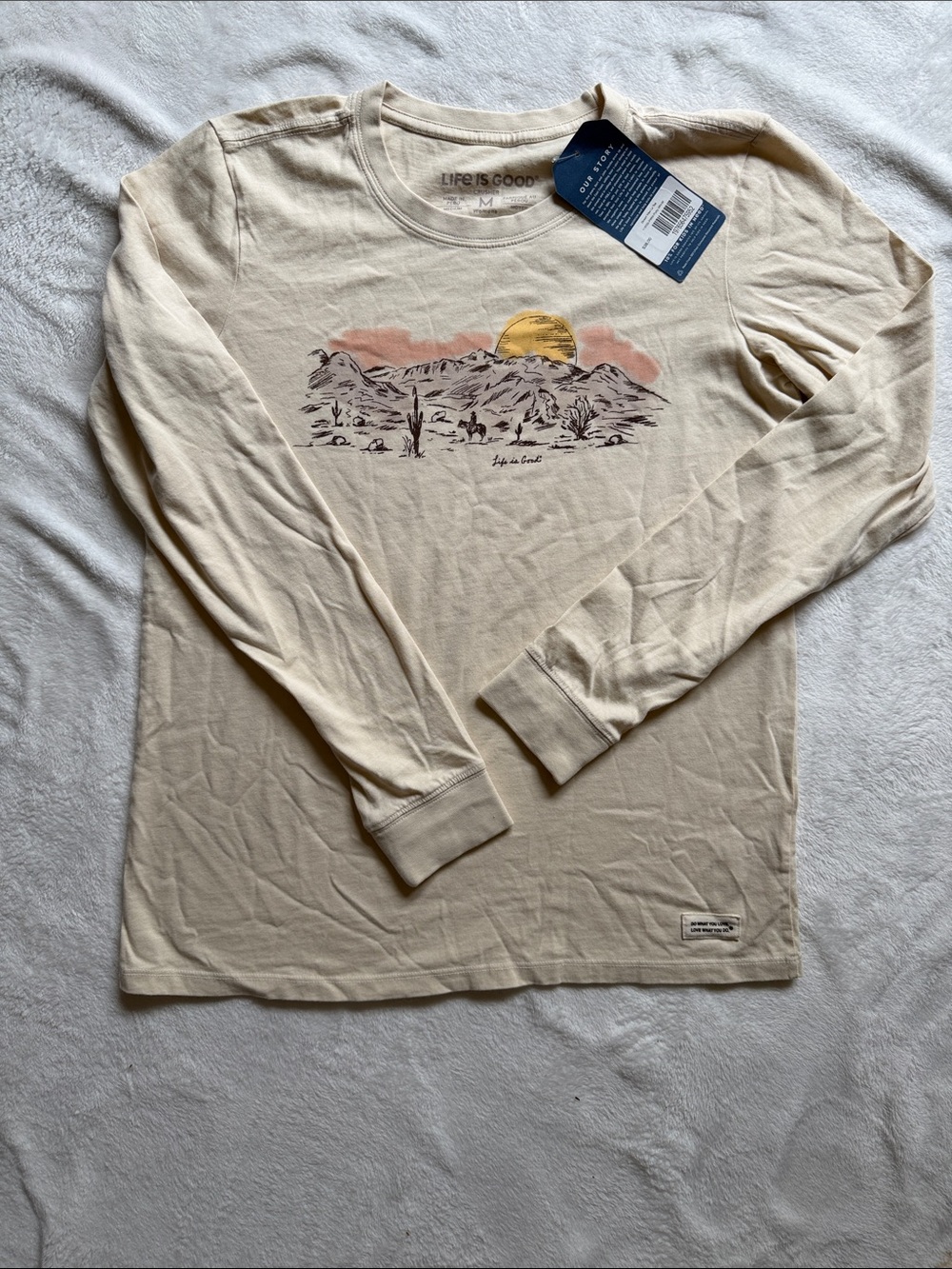 Life is Good Women’s Desert View Long-Sleeve Shirt - Cream